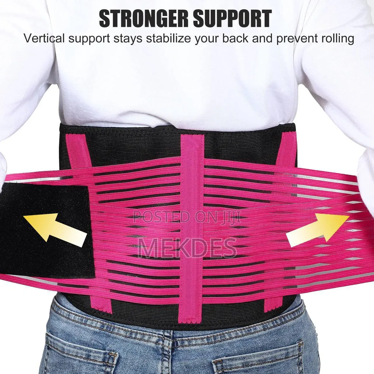 Adjustable Waist Trainer Women Body Shaper Fitness Belt Pink