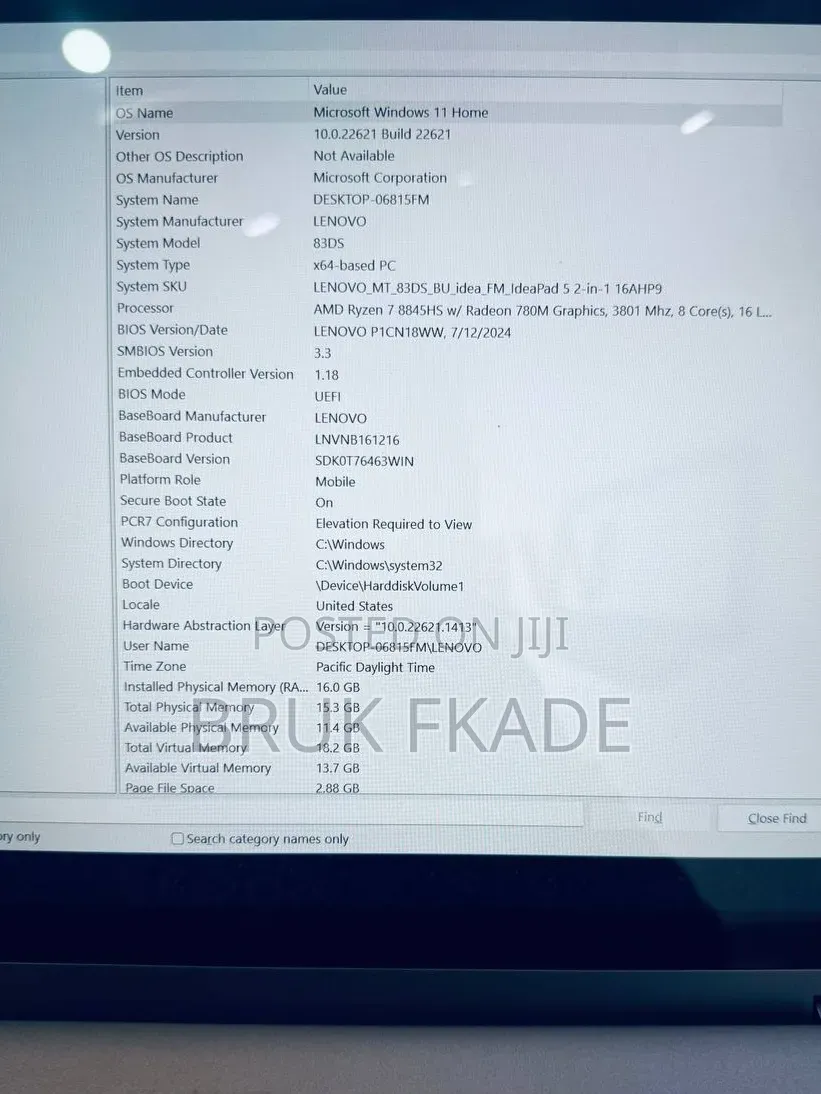 New Laptop Lenovo Yoga 7i 16GB AMD Ryzen 7 SSD 512GB