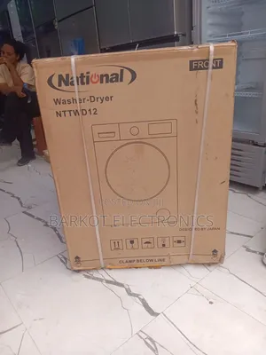 National Automatic Sistem Front Washing Mashine 12kg Dijital Now Full
