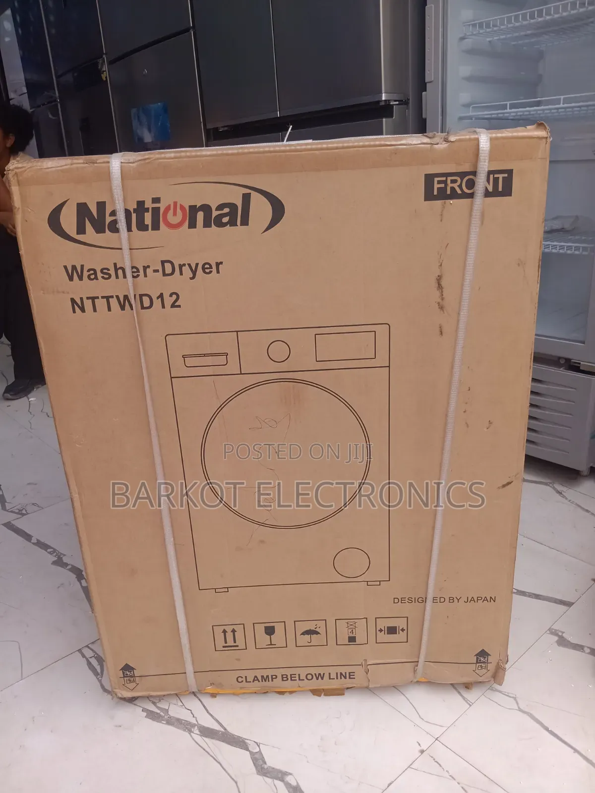National Automatic Sistem Front Washing Mashine 12kg Dijital Now Full