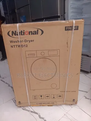 National Automatic Sistem Front Washing Mashine 12kg Dijital Now Full