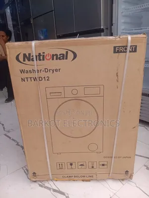 National Automatic Sistem Front Washing Mashine 12kg Dijital Now Full