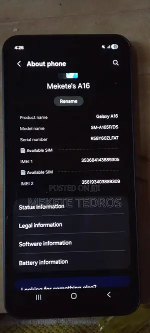 Samsung Galaxy A16 128 GB Blue