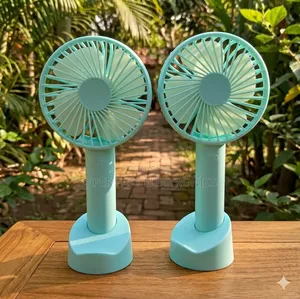 Portable Handheld Mini Fan With Desktop Rechargeable Personal Fan