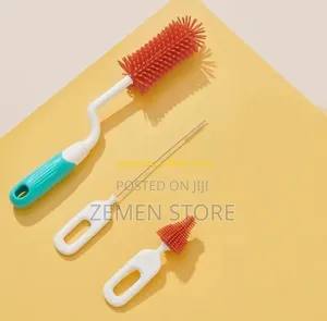 3-in-1 Silicone Baby Bottle Cleaning Brush Set - የጡጣ ማጠቢያ