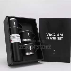 Premium Vacuum Flask Set With 3 Cups - ለስጦታ የሚሆን ምርጥ ፔርሙዝ