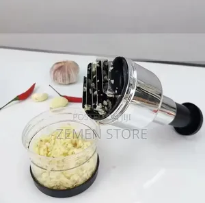Manual Press Garlic Onion Chopper - ነጭ ሽንኩርት ቀይ ሽንኩርት መፍጫ Stainless