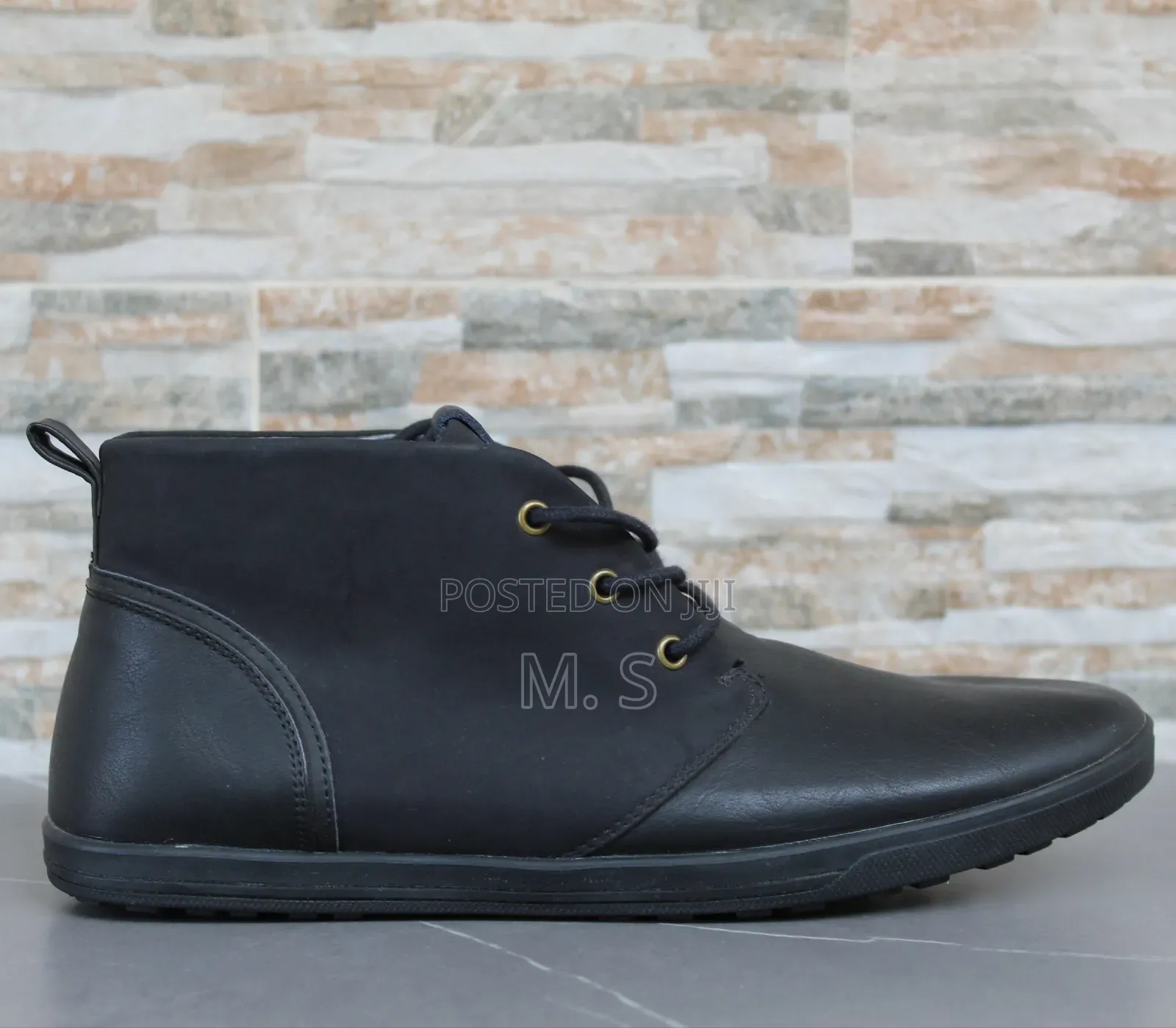 Aldo Comfortable Men's Black Lace-Up Boots | Size 42.5