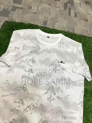 Men's Unique Mountain Print T-Shirt -