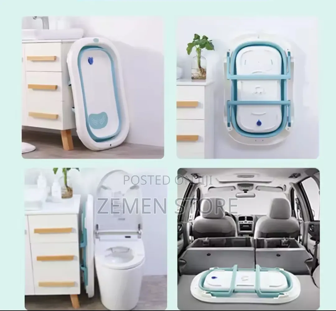 Foldable Baby Bath Tub - የሚታጠፍ የህፃናት መታጠቢያ ገንዳ (Strong Durable)