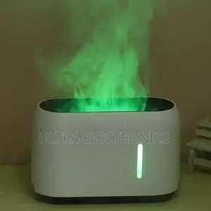 Flame Effect Aroma Diffuser Humidifier With Adjustable Led L
