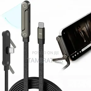 240w Fast Charging, Datatransmission Typec Cable Foldable Phone Holder