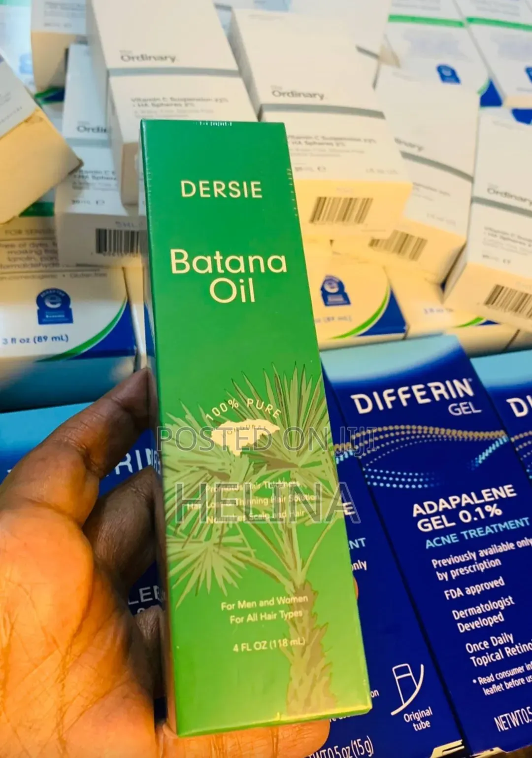 Dersie Batana Oil 100% Pure Both for Men Women for All Hair Types