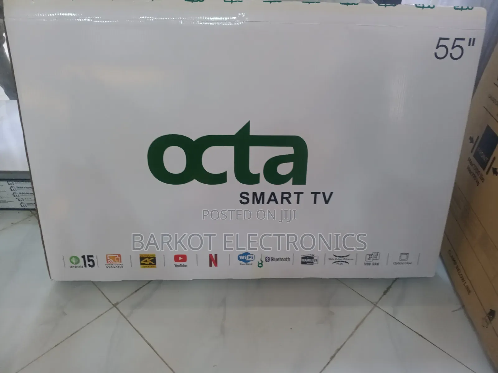 Octa Smart Qled Tv 55 Inch Andrai Framless Hifi Seapeker