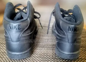Nib Mens Nike Court Vision Mid Nn Basketball Sneakers Triple Black