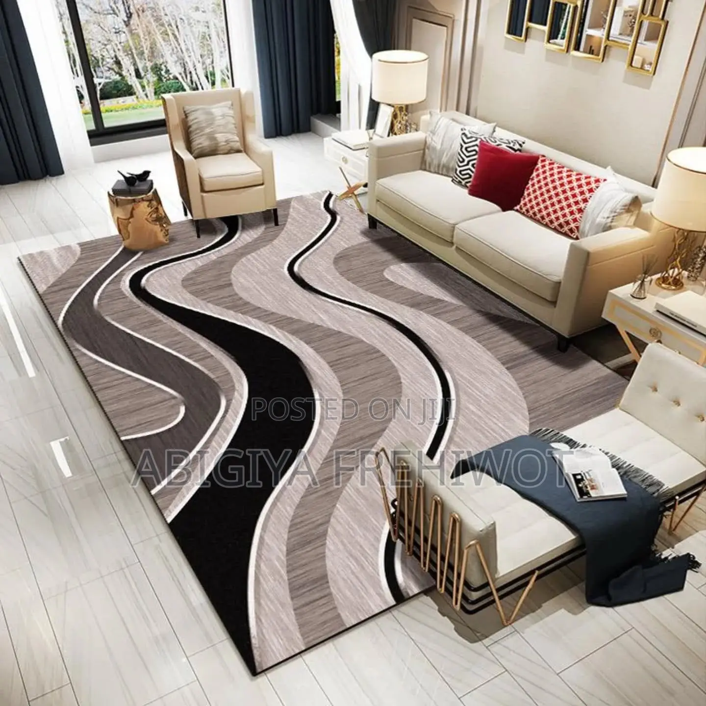 Beautiful 3d Carpet for Living Room