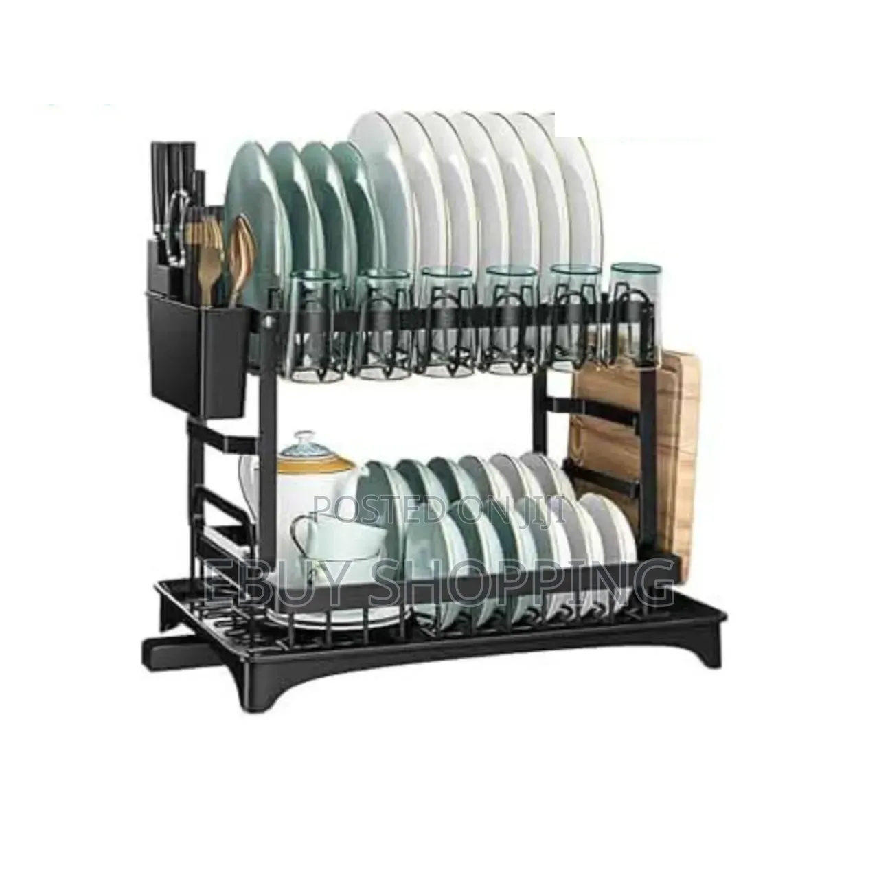 2-tier Dish Drying Rack – Maximize Counter Space Dry Faster