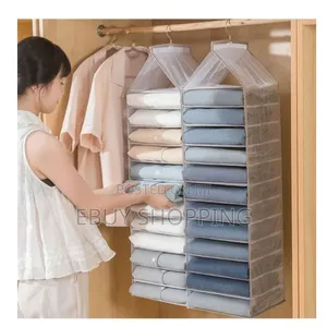 Wardrobe Space With Layer Hanging Storage Bag