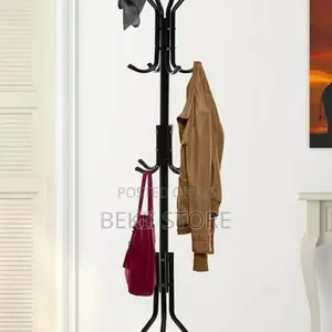 Luxury Standing Coat Rack With Jacket.Tie. Hat Hanger Organizer