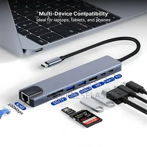 Usb C Hub Docking Station 8-in-1 Usb 3.0