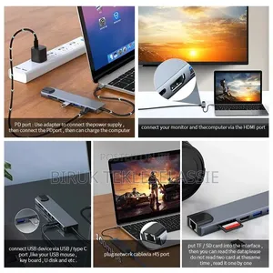 Usb C Hub Docking Station 8-in-1 Usb 3.0