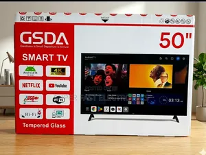 Gsda 50 Inch Tv Ultra Hd Smart Android Tv (Tempered Glass