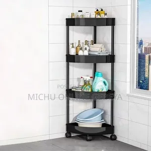 4 Tier Moveable Corner Storage Rack/Free Delivery