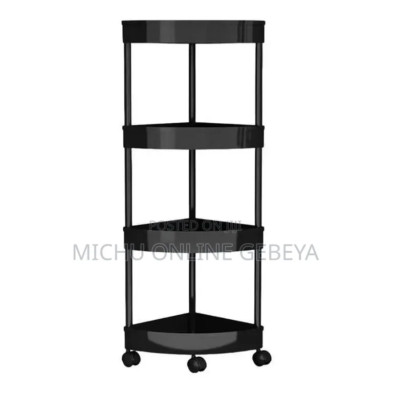4 Tier Moveable Corner Storage Rack/Free Delivery