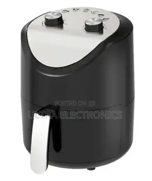 Minda Air Fryer With a Black Body and Silver