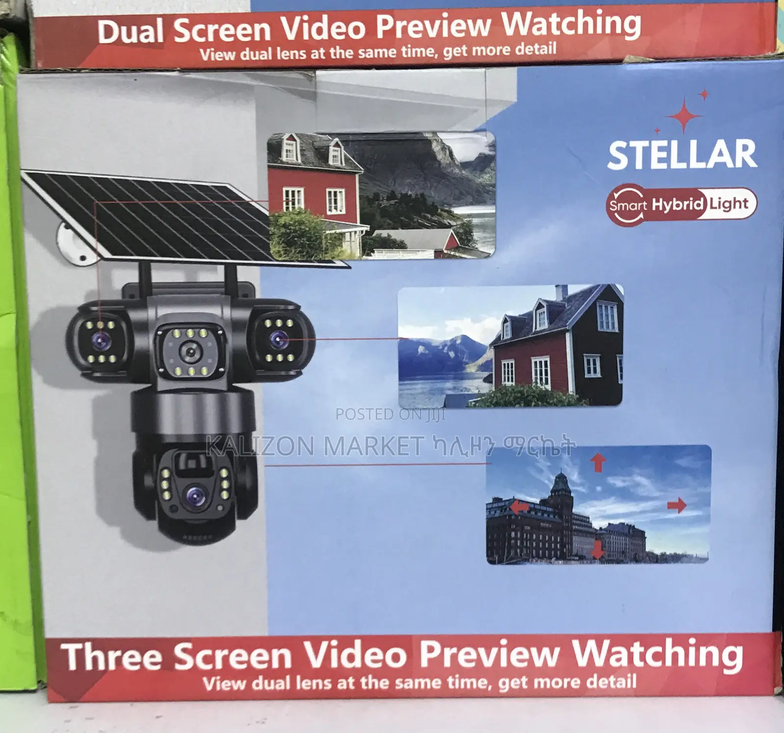 Battery + Charger + Solar Sim Card Ip Security Camera (Cctv)