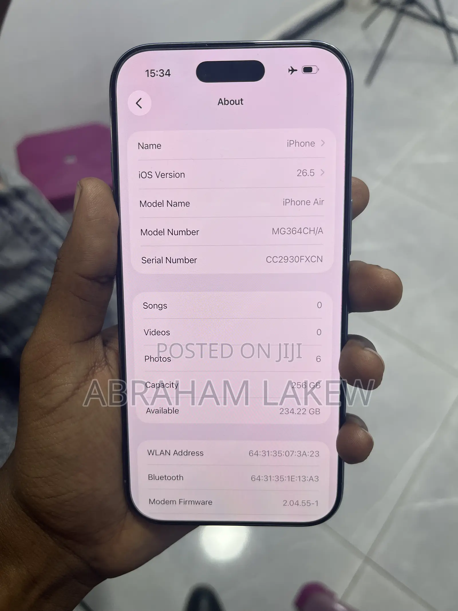New Apple iPhone Air 256 GB White