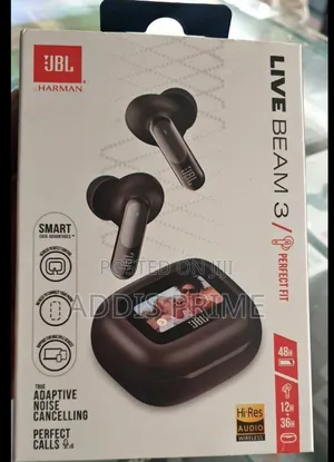 JBL Live Beam 3 Wireless Earbuds With Anc Smart Display Case