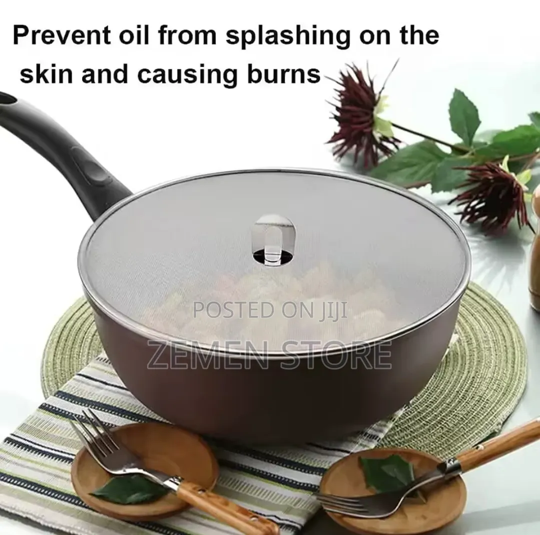 Anti-Oil Splash Guard Net - የዘይት መፈናጠሪያ መከላከያ (Stainless Steel)
