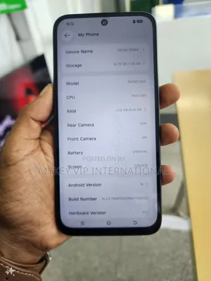 New Tecno Spark 50 128 GB Black