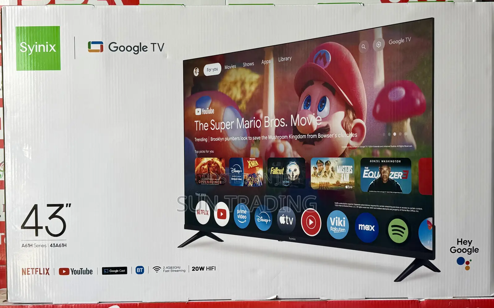 Syinix 43” Google Tv – Smart Television - A61h Series