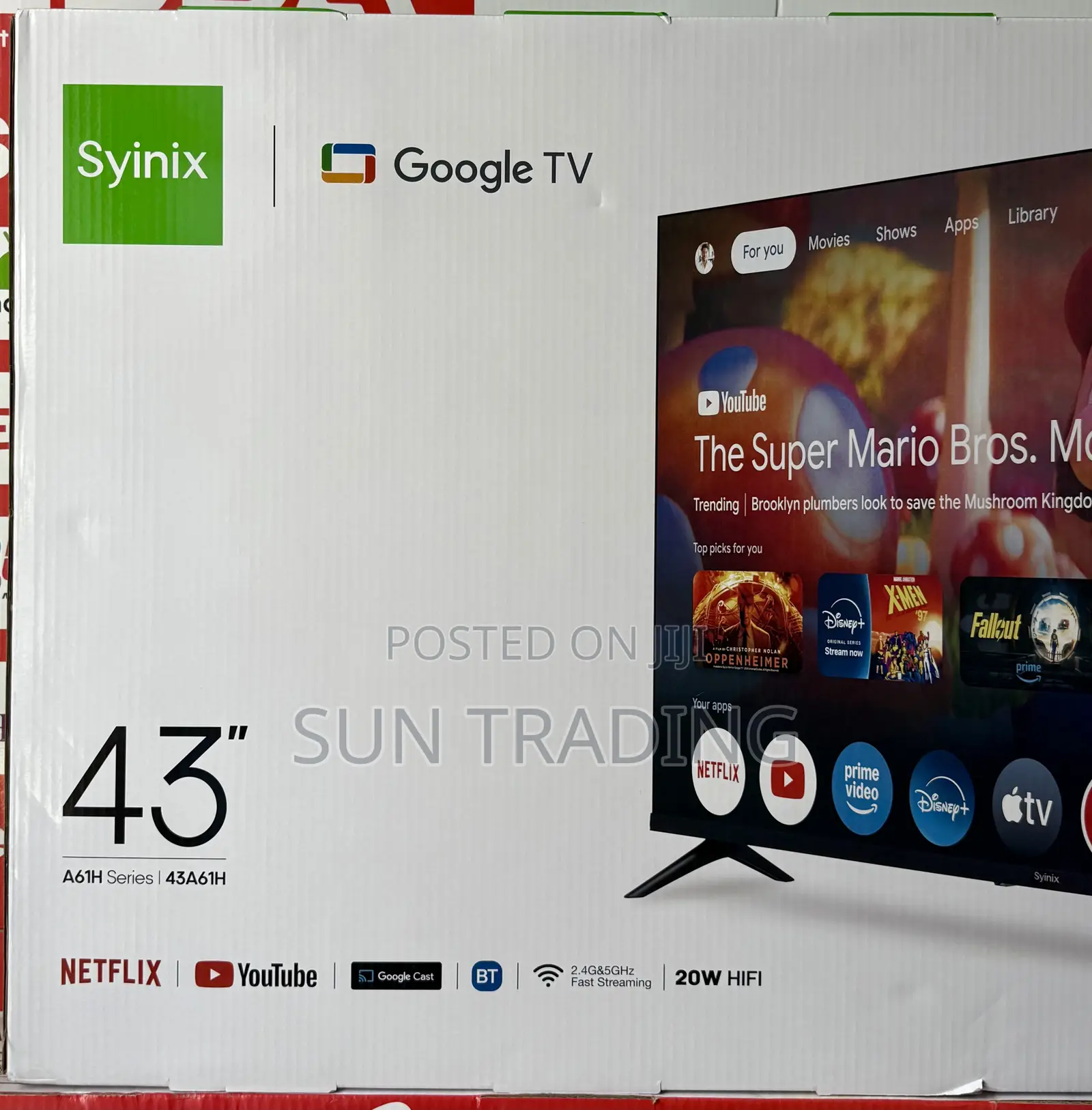 Syinix 43” Google Tv – Smart Television - A61h Series