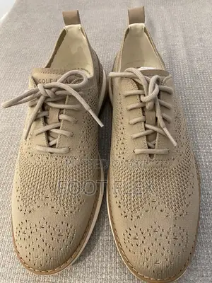 Cole Haan Grandpro Knit Lace Up Sneakers - Taupe/Beige