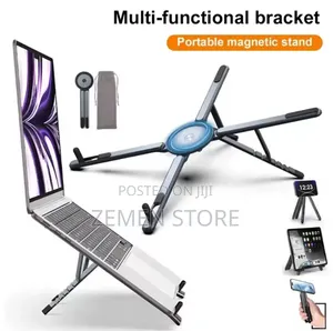 ምርጥ የላፕቶፕ እና ስልክ መያዣ - Multi-Functional Magnetic Laptop Phone Stand