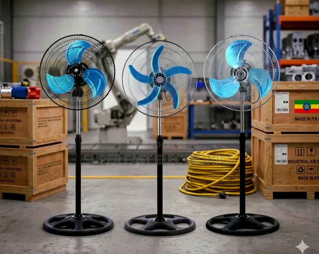 Heavy-Duty Industrial Pedestal Standing Fan Series