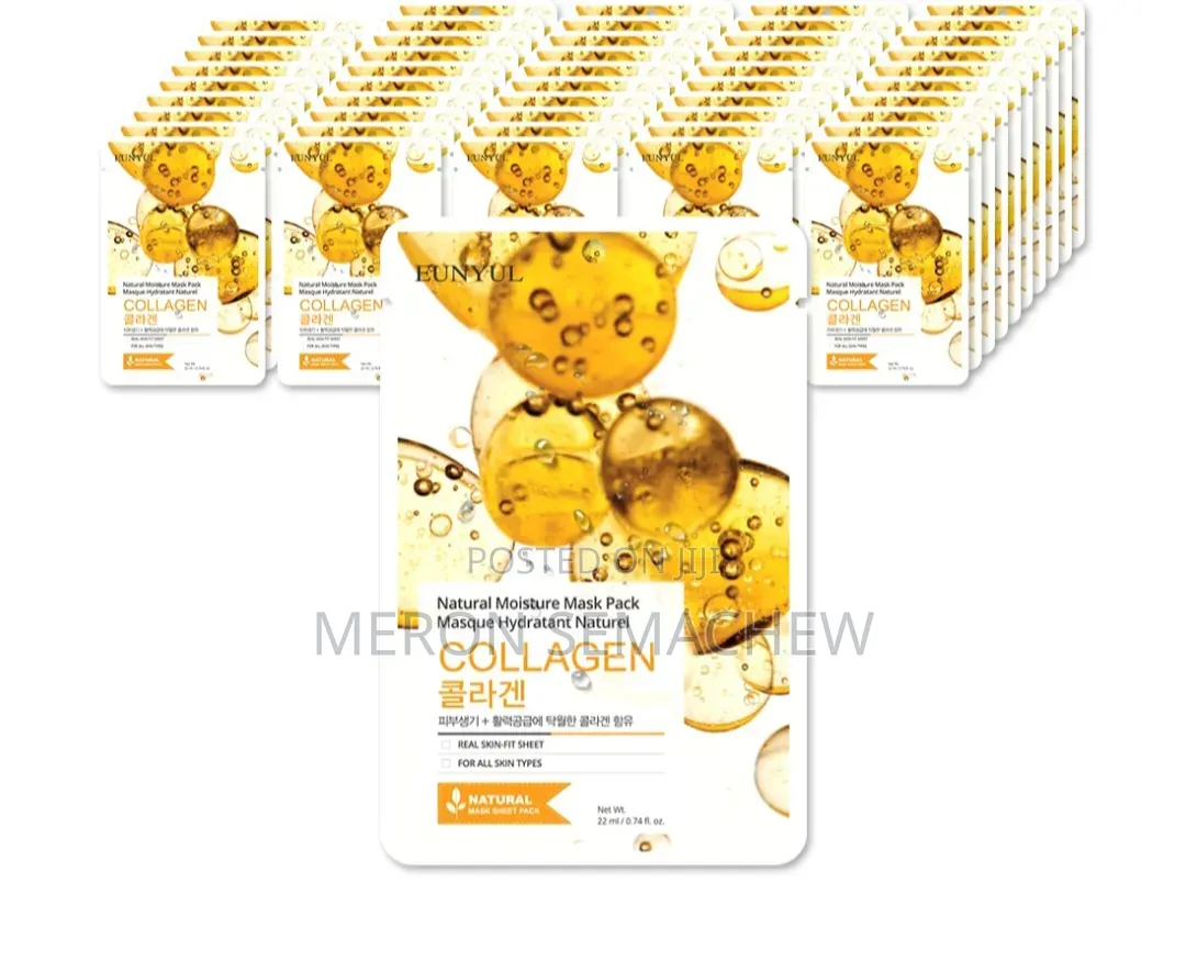 Original Korean Face Mask Aloe, Collagen,Avocado,Hyularic Acid, Pearl
