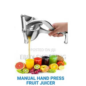 Rustproof Food-Grade Aluminum Juicer–Bpa Free Easy Clean Manual Press