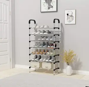 Easy-to-assemble Shoe Rack High Quality Stainless Steel Shoe Shelf