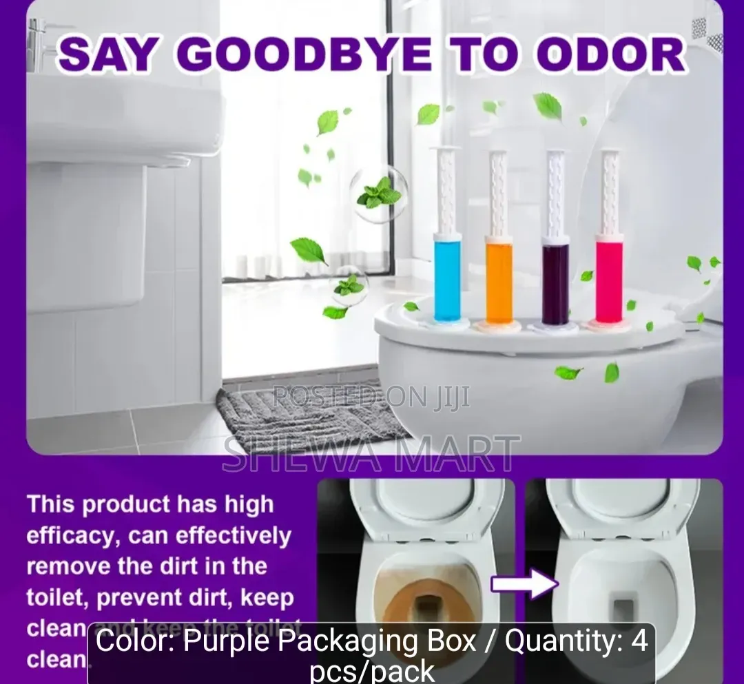 Toilet Bowl Cleaner Fresh Flower Gel Stamp, Deodorizing Cleaner Toilet