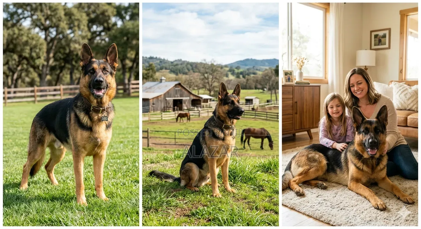 1-3 months Male Purebred German Shepherd