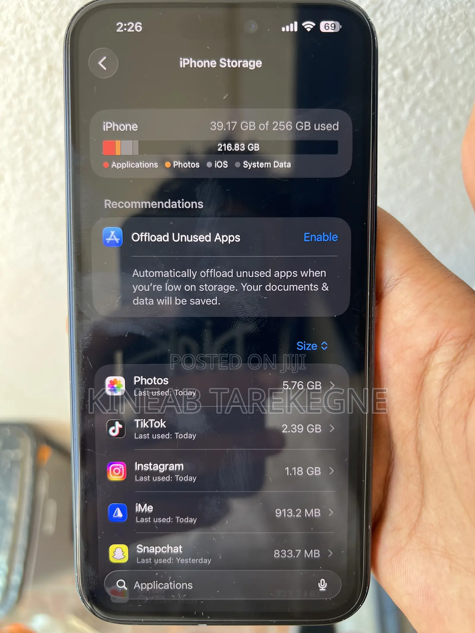 Apple iPhone 15 Plus 256 GB Black