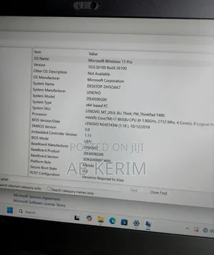 Laptop Lenovo ThinkPad T480 8GB Intel Core i7 SSD 512GB
