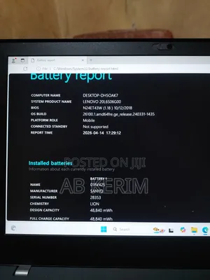 Laptop Lenovo ThinkPad T480 8GB Intel Core i7 SSD 512GB