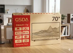 Gsda Tv 70" Smart Android Tv – Tempered Glass | Uhd | New Model