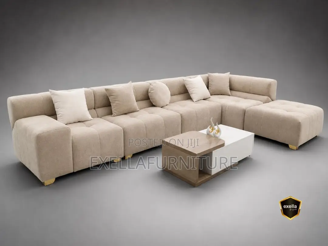L - Shape Sofa | ኤል ሼፕ | ከስተማይዝድ የሚደረግ