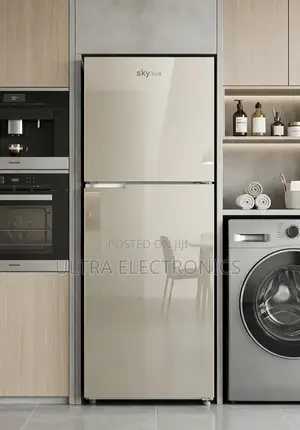 Sky Live 360 Top-Freezer Refrigerator With a Tempered Glass Body.